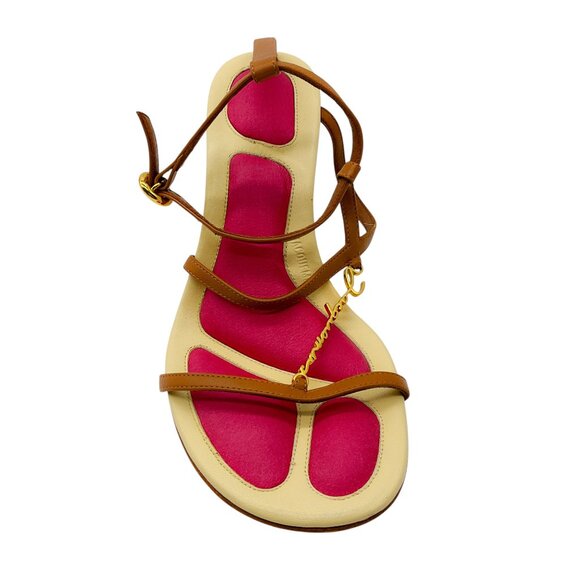 Jacquemus Light Brown / Pink Les Sandales Pralu Leather Sandals - Picture 4 of 7